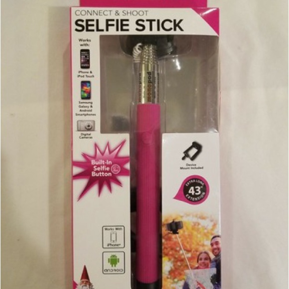 Polaroid Pink Connect & Shoot Selfie Stick